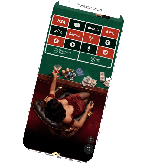 NightLuck Casino kassa scherm met Bitcoin, Ethereum, Solana, USDT op beide rails, Litecoin, Tron en Revolut en overzicht van kosten